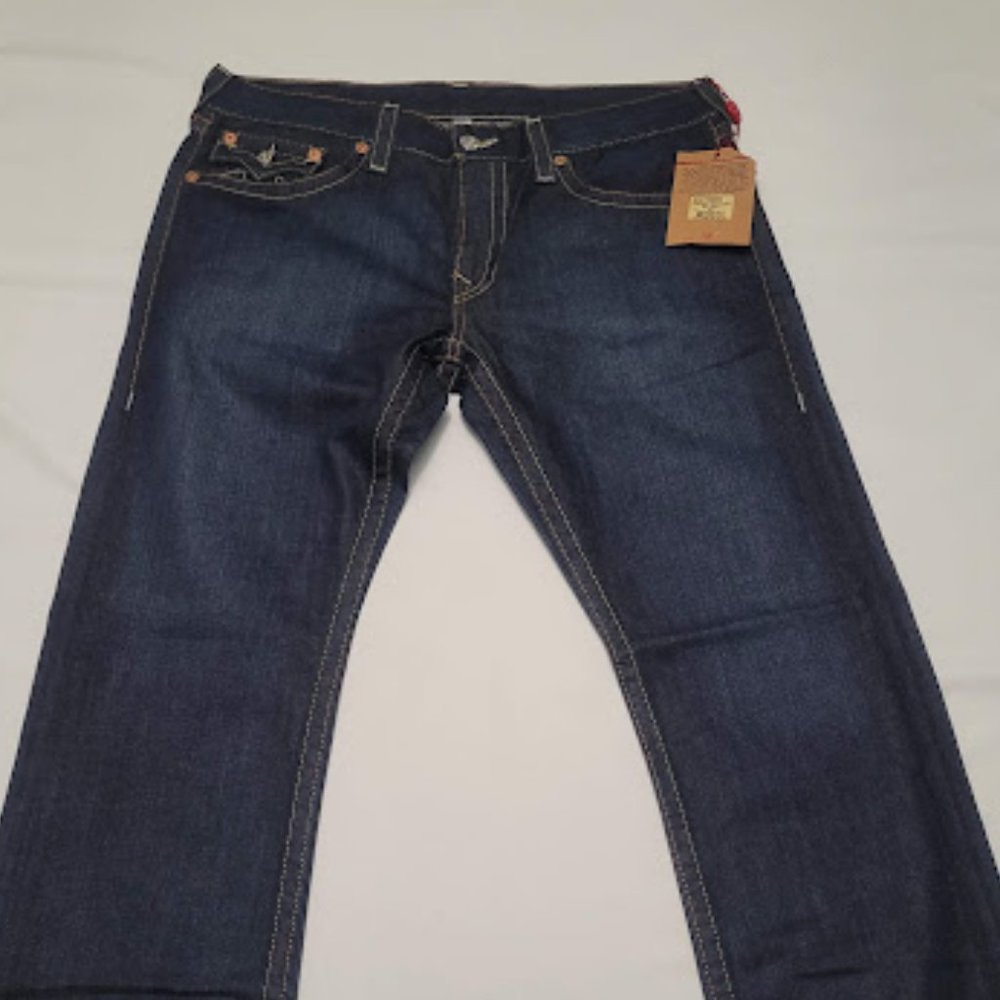 *New* True Religion Ricky Straight Jean W 36 Blue - Picture 10 of 10